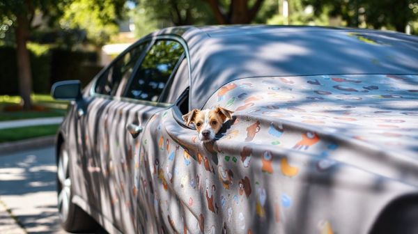 Couvre votre véhicule avec une housse complète pour animaux