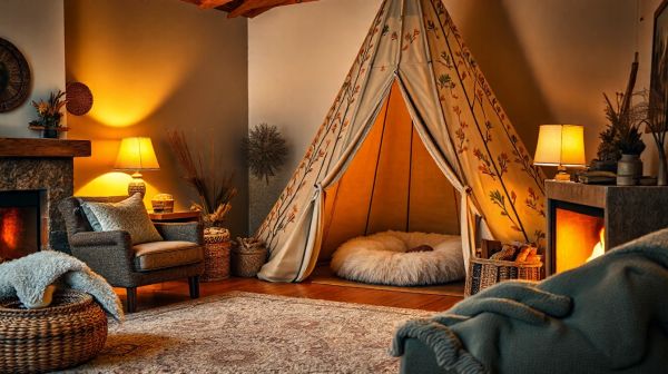 Créer un coin douillet pour votre chien avec un tipi