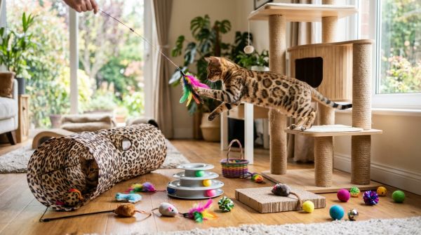 Des jouets et des activités amusantes pour votre chat Bengal