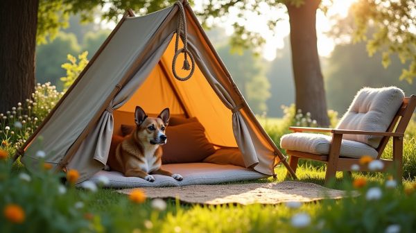 Offrez un espace confortable avec un tipi pour chien